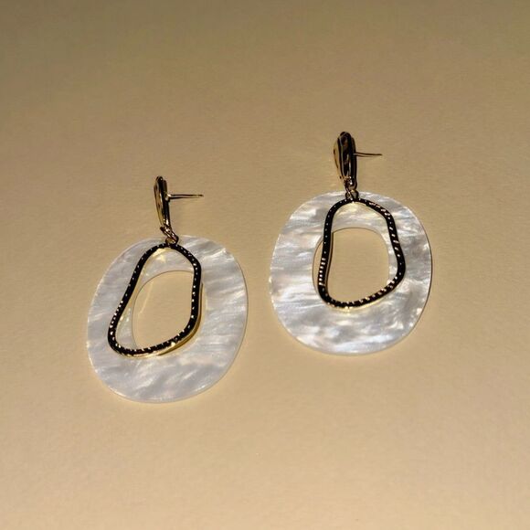 Boho geo earrings N882 - Picture 3 of 4